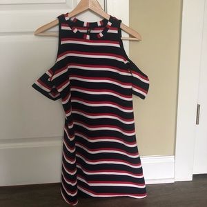 Dress with cut out shoulders